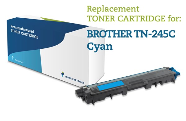 Cyan lasertoner - Brother TN-245C - 2.200 sider.